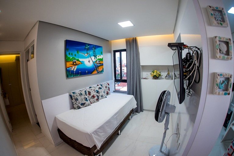 Tabajara Flat - Ap 507 - Side sea view