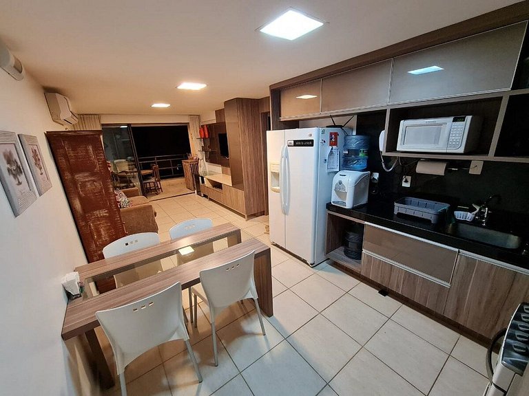 Apartamento mobiliado Beach Place Porto das Dunas