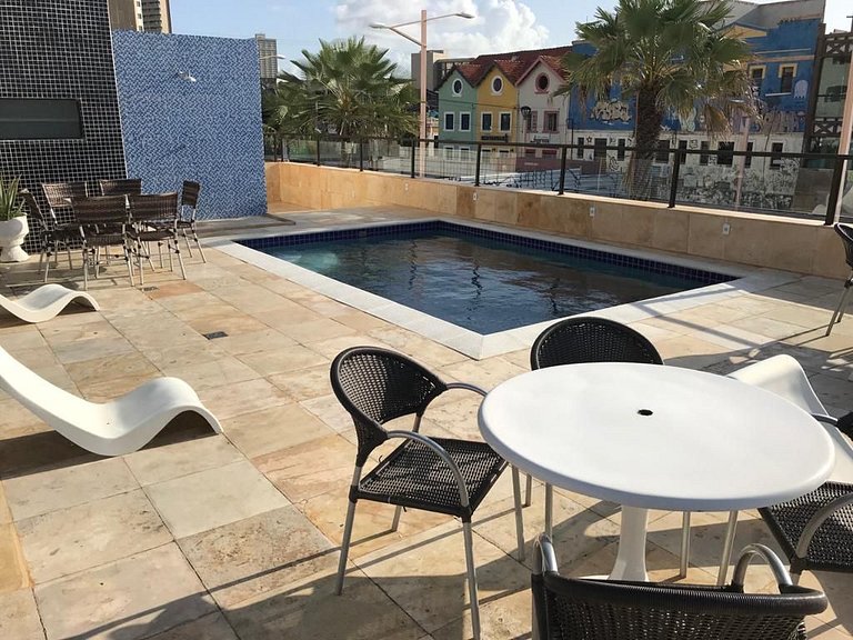 402 Beautiful furnished flat with side sea view on Iracema B