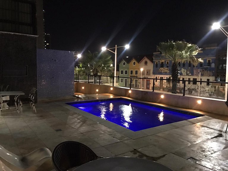 102 Beautiful furnished flat with side sea view on Iracema B