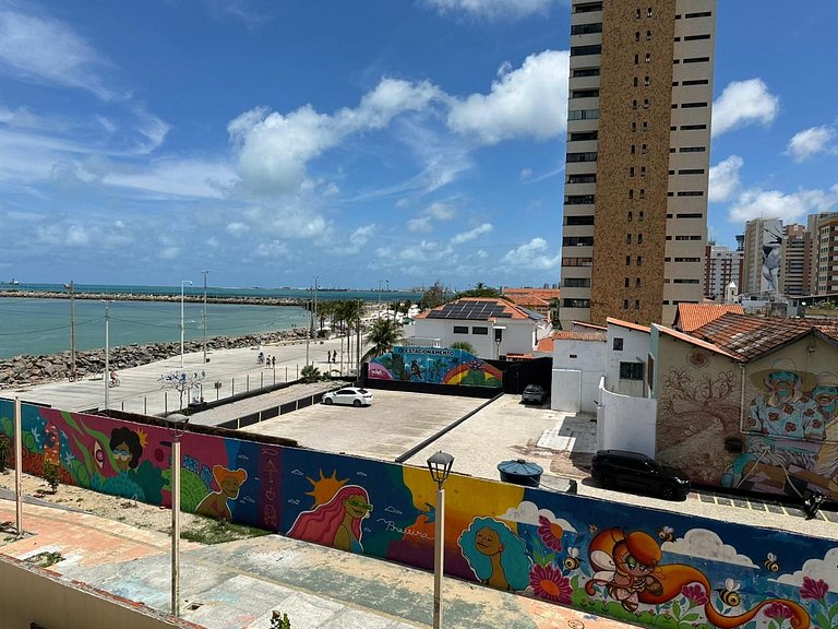 203 Flat mobiliado vista mar Praia de Iracema